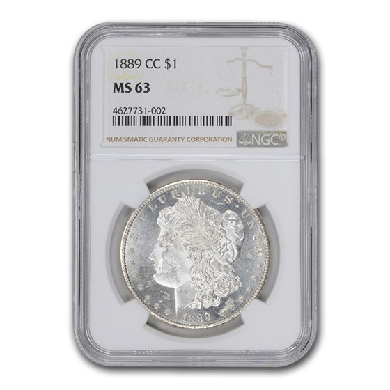 1889-CC Morgan Dollar MS-63 NGC 1889-CC Morgan Dollar MS-63 NGC